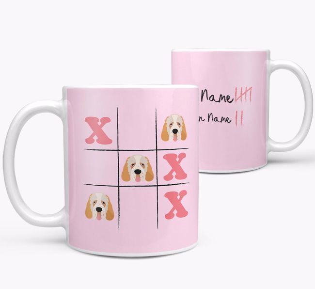 Noughts and Crosses: Personalised {breedFullName} Mug